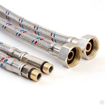 Гибкая подводка VALFEX игла М10-гайка1/2" (для смесителя) 40см